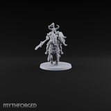 Hooves Thunder, Horns Gleam Human Horned Cavalry Warrior F