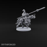 Hooves Thunder, Horns Gleam Human Horned Cavalry Warrior G