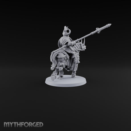 Hooves Thunder, Horns Gleam Human Horned Cavalry Warrior G