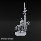 Hooves Thunder, Horns Gleam Human Horned Cavalry Warrior I