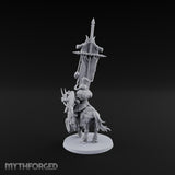 Hooves Thunder, Horns Gleam Human Horned Cavalry Warrior I