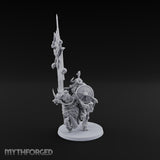 Hooves Thunder, Horns Gleam Human Horned Cavalry Warrior I