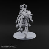 Hooves Thunder, Horns Gleam Human Horned Cavalry Warrior H