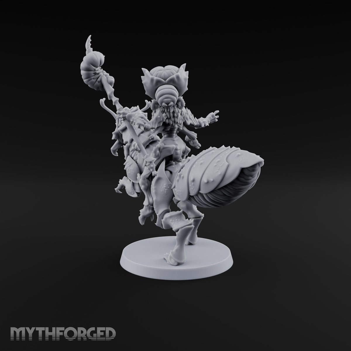 Saddle Up, Drone Nobody Chasme Winged Insect Demon Rider on Giant Insect Mount