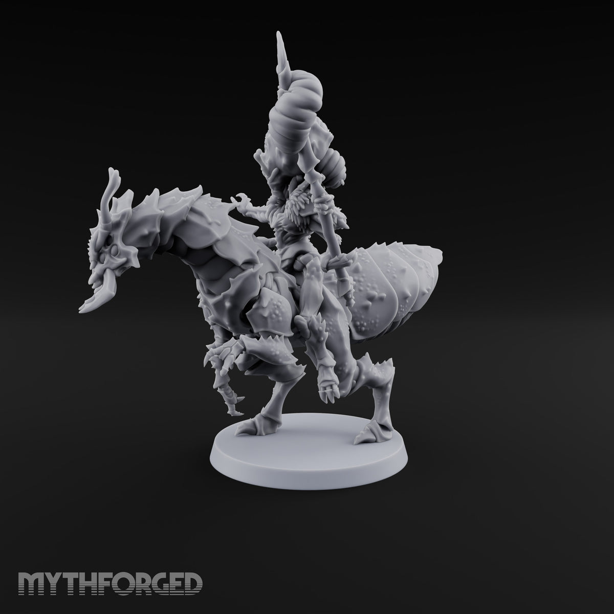 Saddle Up, Drone Nobody Chasme Winged Insect Demon Rider on Giant Insect Mount