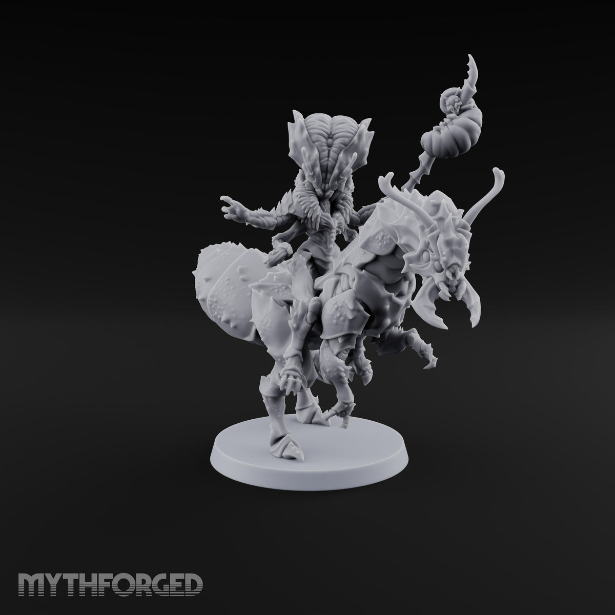 Saddle Up, Drone Nobody Chasme Winged Insect Demon Rider on Giant Insect Mount