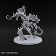 Pale and Unhurried Vampire Lord with Banner and Skull Spirits on Skeletal Mount — Banner