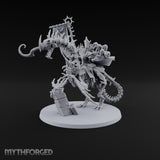 Pale and Unhurried Vampire Lord with Banner and Skull Spirits on Skeletal Mount — Banner