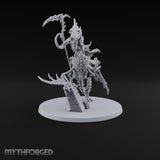Pale and Unhurried Vampire Lord with Banner and Skull Spirits on Skeletal Mount — Scythe
