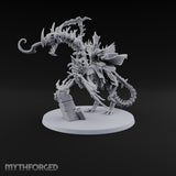 Pale and Unhurried Vampire Lord with Banner and Skull Spirits on Skeletal Mount — Scythe