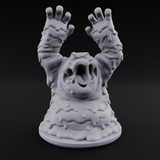 Grabby Screaming Golem Mud Monster Miniature for Dungeons and Dragons, Pathfinder or other TTRPGs