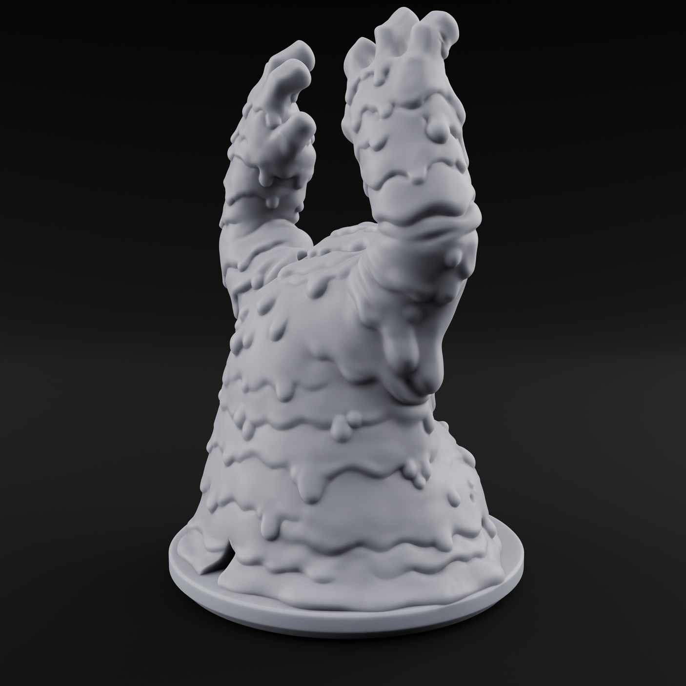 Grabby Screaming Golem Mud Monster Miniature for Dungeons and Dragons, Pathfinder or other TTRPGs