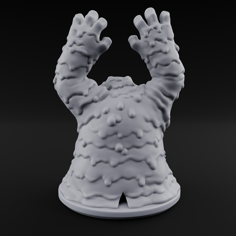 Grabby Screaming Golem Mud Monster Miniature for Dungeons and Dragons, Pathfinder or other TTRPGs