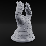 Grabby Screaming Golem Mud Monster Miniature for Dungeons and Dragons, Pathfinder or other TTRPGs