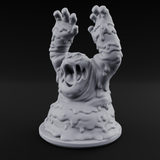 Grabby Screaming Golem Mud Monster Miniature for Dungeons and Dragons, Pathfinder or other TTRPGs