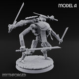 Multi Armed Slashing Automaton Warrior A Miniature for Dungeons and Dragons, Pathfinder or other TTRPGs