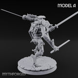 Multi Armed Slashing Automaton Warrior A Miniature for Dungeons and Dragons, Pathfinder or other TTRPGs