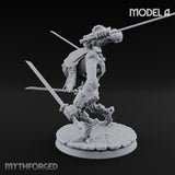 Multi Armed Slashing Automaton Warrior A Miniature for Dungeons and Dragons, Pathfinder or other TTRPGs