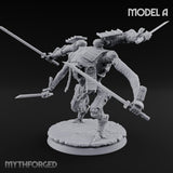 Multi Armed Slashing Automaton Warrior A Miniature for Dungeons and Dragons, Pathfinder or other TTRPGs