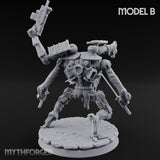Multi Armed Slashing Automaton Warrior B Miniature for Dungeons and Dragons, Pathfinder or other TTRPGs