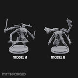 Multi Armed Slashing Automaton Warriors Miniature for Dungeons and Dragons, Pathfinder or other TTRPGs