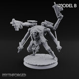 Multi Armed Slashing Automaton Warriors Miniature for Dungeons and Dragons, Pathfinder or other TTRPGs