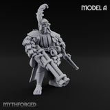 Multi Barrelled Levelling Human Engineer A Miniature for Dungeons and Dragons, Pathfinder or other TTRPGs