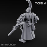 Multi Barrelled Levelling Human Engineer A Miniature for Dungeons and Dragons, Pathfinder or other TTRPGs