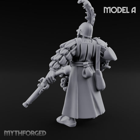 Multi Barrelled Levelling Human Engineer A Miniature for Dungeons and Dragons, Pathfinder or other TTRPGs