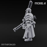 Multi Barrelled Levelling Human Engineer A Miniature for Dungeons and Dragons, Pathfinder or other TTRPGs