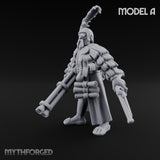 Multi Barrelled Levelling Human Engineer A Miniature for Dungeons and Dragons, Pathfinder or other TTRPGs