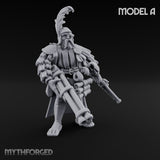Multi Barrelled Levelling Human Engineers Miniature for Dungeons and Dragons, Pathfinder or other TTRPGs