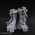 Mushroom-Colonized Groove-Furrowed Forest Stump Trunk Miniature for Dungeons and Dragons, Pathfinder or other TTRPGs