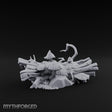 Mushroom-Crowned Bark-Split Fallen Log Scatter Miniature for Dungeons and Dragons, Pathfinder or other TTRPGs