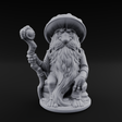 Beard Dragging Gnome Druid Miniature for Dungeons and Dragons, Pathfinder or other TTRPGs