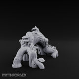 Mushroom-Furred Spine-Studded Huge Arching Root Miniature for Dungeons and Dragons, Pathfinder or other TTRPGs
