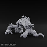 Mushroom-Furred Spine-Studded Huge Arching Root Miniature for Dungeons and Dragons, Pathfinder or other TTRPGs