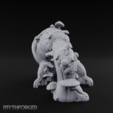 Mushroom-Laden Moss-Crusted Huge Arching Root Miniature for Dungeons and Dragons, Pathfinder or other TTRPGs