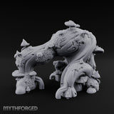 Mushroom-Laden Moss-Crusted Huge Arching Root Miniature for Dungeons and Dragons, Pathfinder or other TTRPGs
