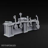 Strings Hung Wooden Music Store Furniture Set — A