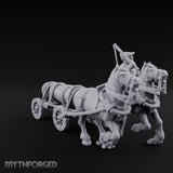 Musket Shouldered Highland Bombard Chariot Miniature for Dungeons and Dragons, Pathfinder or other TTRPGs