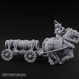 Musket Shouldered Highland Bombard Chariot Miniature for Dungeons and Dragons, Pathfinder or other TTRPGs
