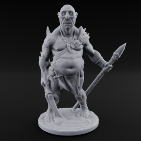 Belly Out Leaning Human Mutants Miniature for Dungeons and Dragons, Pathfinder or other TTRPGs