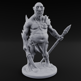 Belly Out Leaning Human Mutants Miniature for Dungeons and Dragons, Pathfinder or other TTRPGs