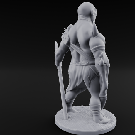 Belly Out Leaning Human Mutant A Miniature for Dungeons and Dragons, Pathfinder or other TTRPGs