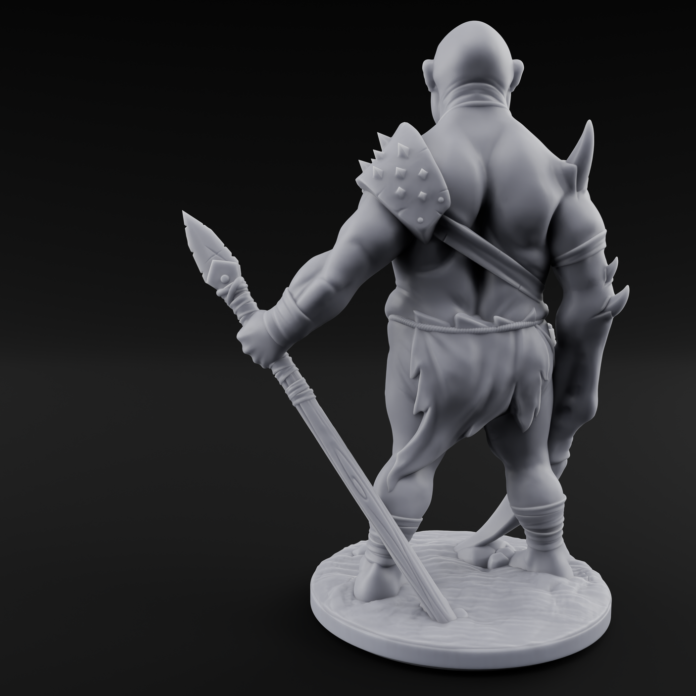 Belly Out Leaning Human Mutant A Miniature for Dungeons and Dragons, Pathfinder or other TTRPGs