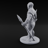 Belly Out Leaning Human Mutant A Miniature for Dungeons and Dragons, Pathfinder or other TTRPGs