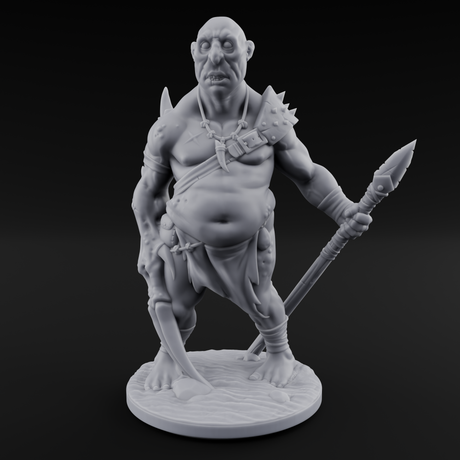 Belly Out Leaning Human Mutant A Miniature for Dungeons and Dragons, Pathfinder or other TTRPGs