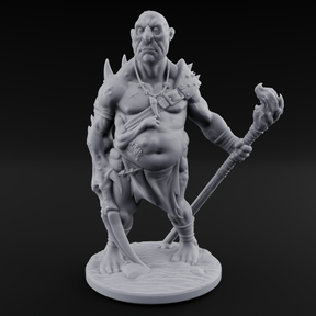 Belly Out Leaning Human Mutant B Miniature for Dungeons and Dragons, Pathfinder or other TTRPGs