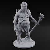 Belly Out Leaning Human Mutants Miniature for Dungeons and Dragons, Pathfinder or other TTRPGs